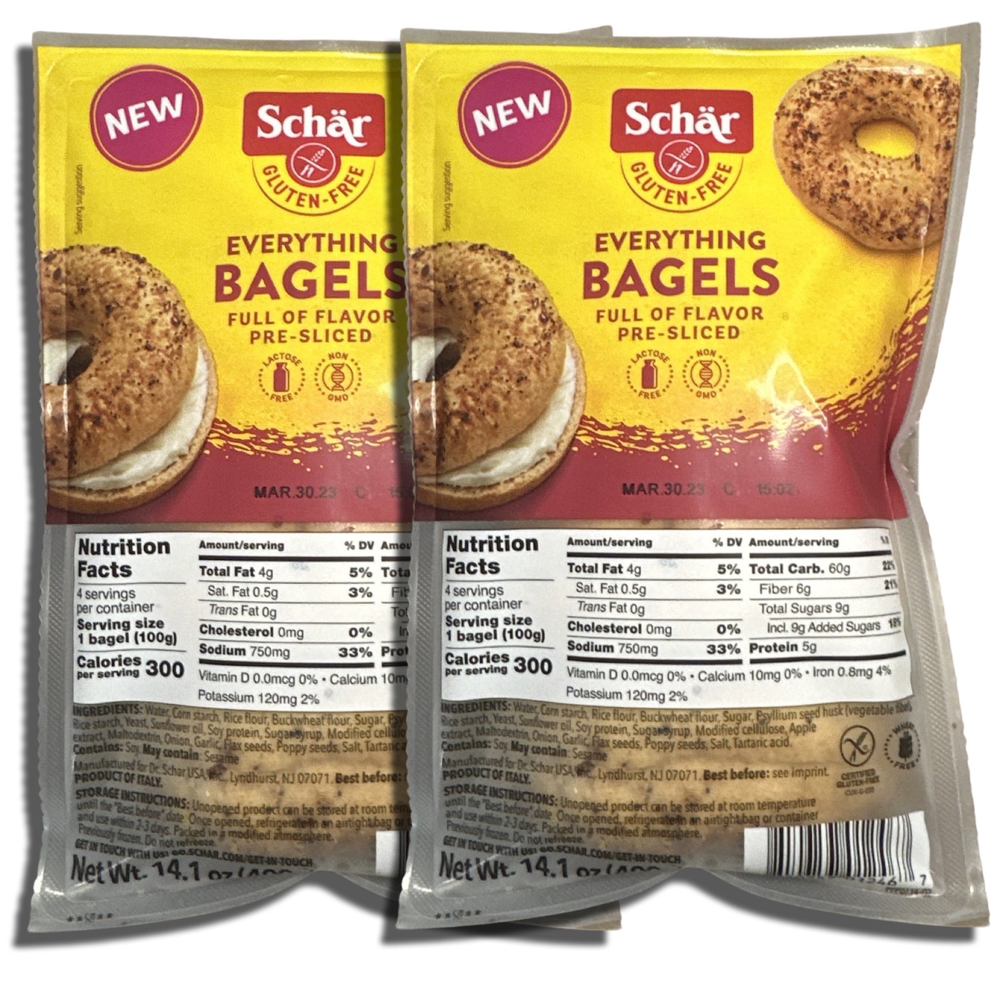 Gluten Free Everything Bagels Bundled by Tribeca Curations Value Pack