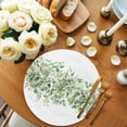 thumbnail image 2 of Sage Green Eucalyptus Leaves Round Placemats Set of 4 for Dinning Tables,Heat-proof Braided Table Mats 13 Inch,Spring Summer Botanical Floral Washable Place Mat for Kitchen Restaurant Party Table, 2 of 9