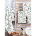 thumbnail image 2 of Spring Flowers Kitchen Dish Towels for Drying Dishes Set of 2, Yellow Pink Floral Leaves Country Farm Plants Waffle Weave Microfiber Hand Tea Bathroom Towels Quick Dry & Absorbent Towel 15.7x23.6, 2 of 7
