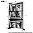 thumbnail image 4 of MAYEERTY 72" x 47" Outdoor Privacy Screen, Metal Decorative Screen, 4 of 6