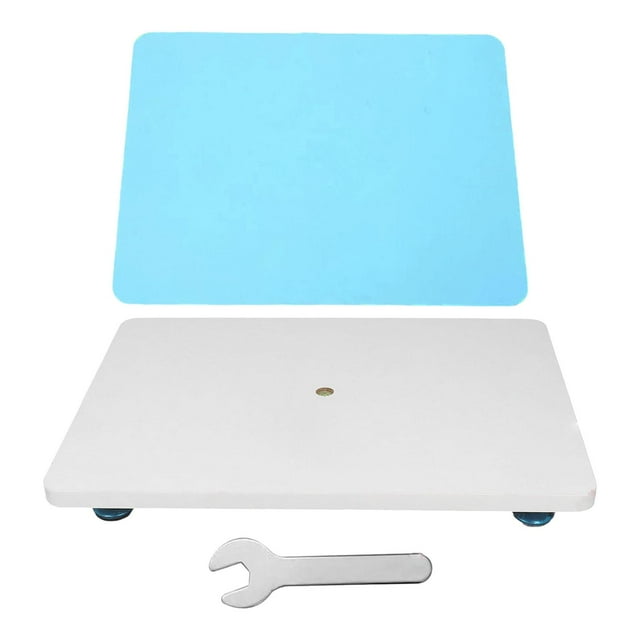Tablero de nivelación para resina epoxi, artesanías de arte de 16''x 12'', superficie de trabajo de arte, herramientas epoxi de mesa artesanal, mesa Blanco y azul mayimx Tablero de nivelación