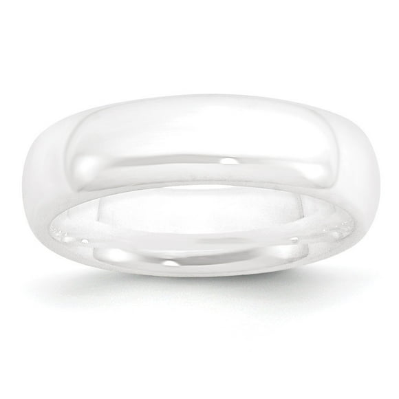 Bague en Céramique Gravable Blanche 6mm Bande Polie Taille 6 Bijoux Cadeaux pour Femmes