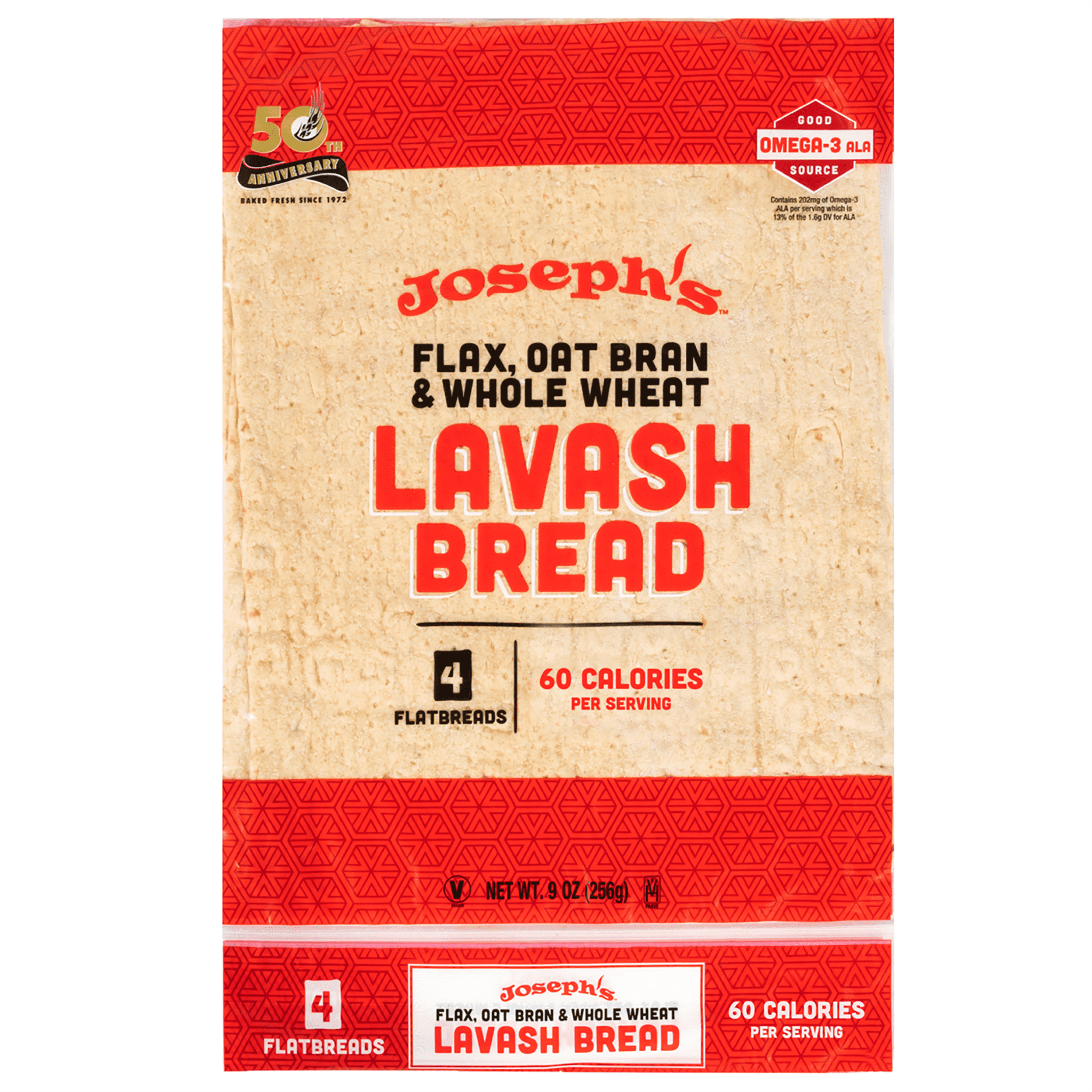 Joseph’s Low Net Carb Flax Lavash Bread, 6 Pack, 24 Count