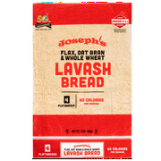 Joseph's Low Net Carb Flax Lavash Bread, 1 pack, 4 Count, 9oz Shelf Stable