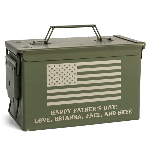 Personalized Engraved Genuine US Military Surplus .50 cal Ammo Can | Palmetto Wood Shop