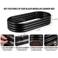 thumbnail image 2 of Galvanized Raised Garden Bed Outdoor, 4Pcs 4ft Metal Planter Box, Black, 2 of 7