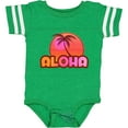 thumbnail image 3 of Inktastic Pink Aloha Palm Girls Baby Bodysuit, 3 of 5