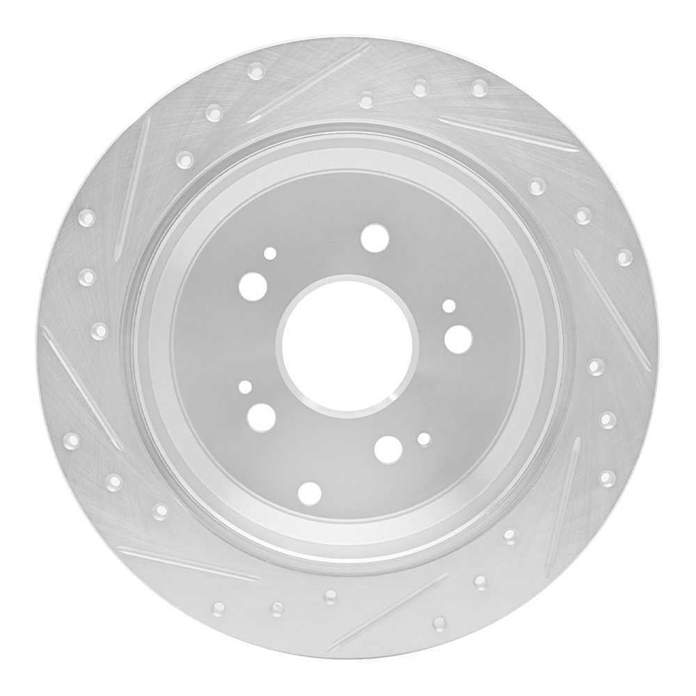 Dynamic Friction Company 631-59050R DFC Brake Rotor - Drilled And Slotted - Silver