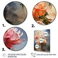 thumbnail image 3 of Designart "White Peonies love expression I" Floral Floater Framed Wall Art Living Room, 3 of 7