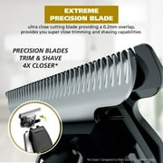 Wahl Commando Cordless Rechargeable Manscaper Wet/Dry Trimmer - Body Groomer for Men, Black 3024497