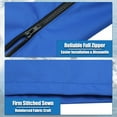 thumbnail image 5 of Unique Bargains Square Frame Bimini Top Storage Boot Cover with 2 Fixed Straps Boat Bimini Storage Bag Sun Resist Universal for 3 Bow 4 Bow 1 Set Pacific Blue 79 in, 5 of 7