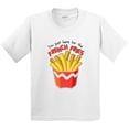 thumbnail image 3 of Inktastic I'm Just Here for the French Fries Youth T-Shirt, 3 of 5