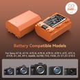 thumbnail image 3 of Batería de repuesto SMALLRIG para Sony NP-FZ100 2400 mAh, 3 of 9