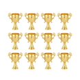 thumbnail image 2 of 12x copas de trofeos, exhibición de trofeos, soporte para postres, contenedores de dulces, tarros de almacenamiento para competición deportiva, boda, Oro, 2 of 8