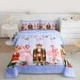 thumbnail image 2 of jejeloiu Xmas Nutcracker Soldier Bedding Comforter Set,Ballet Dance Girl Twin Comforter Sets,Happy New Year Bedding Set For Girls,,Microfiber Bedroom Decor Reversible,2 Pieces, 2 of 8
