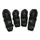 thumbnail image 1 of 4uds Motocicleta Adultos Rodillera Codo Almohadillas con Ajustable Correa Negro, 1 of 7