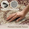 thumbnail image 6 of ODIKA 8'x10' Washable Area Rug Non-Shedding, Easy Care, Oriental Medallion With Floral Border And Ornate Scroll Motifs Vintage Flowing for King Size Bedroom Under Bed, Master Suite, 6 of 7