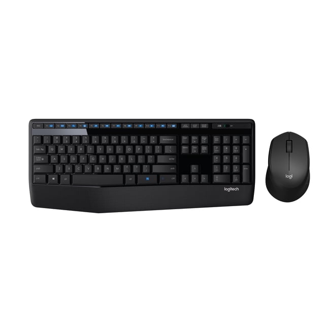 Ensemble clavier et souris sans fil Logitech MK345 - Clavier taille standard avec repose-poignets