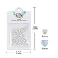 thumbnail image 2 of Milue 50Pcs Large Nail Art Rhinestones Flat Back Nail Crystals Heart Nail Gems Stone, 2 of 16