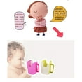 thumbnail image 3 of Portavasos De Plástico Para Niños, Soporte Retráctil Para Bebidas Y Leche Con Doble, Taza De Aprendizaje Para Bebés, 3 of 5