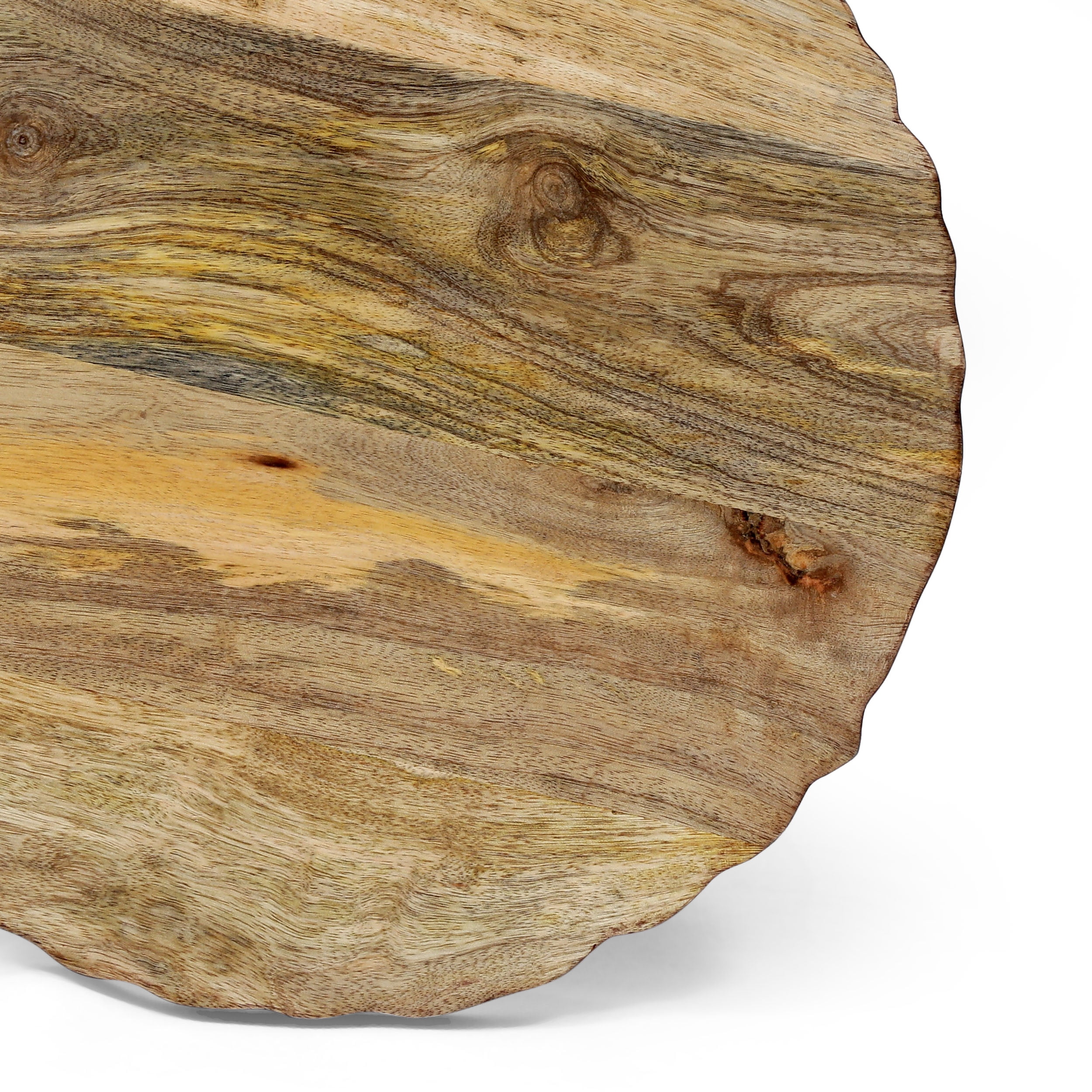 Noble House Rooker Mango Wood End Table (Set of 2), Natural