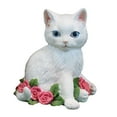 thumbnail image 2 of Modern Cat Figurine Resin Statue Collection for Bedroom Garden Decoration , Rose, 2 of 8