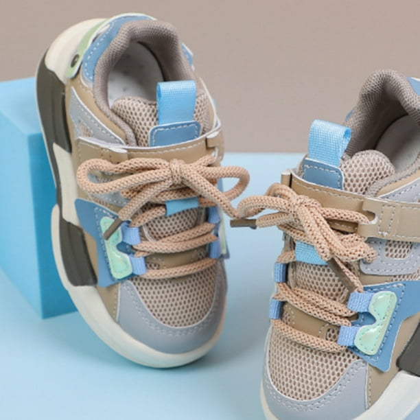 Zapatillas de deporte para niños cierres de gancho zapatos para correr para niños evitan los pies cansados transpirables ligeros para viajes para niñas