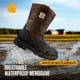 thumbnail image 5 of Botas de trabajo Carhartt Ironwood con punta de seguridad y aislamiento impermeables para hombre, Wellingtons de 11 pulgadas con aislamiento de 400 g, suela EH y antideslizante, marrón/negro, 9 W, 5 of 6