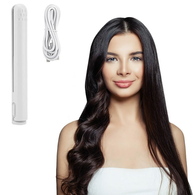 WIFKLSIIPG 2 in 1 Mini Curling Portable Travel Curling Rechargeable Small USB Curler Ceramic Mini Curler Mini Curling
