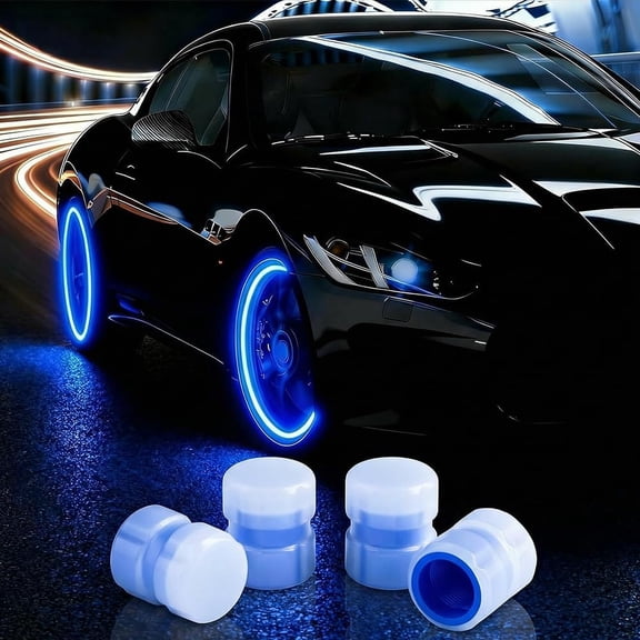 Glow in the Dark Tire Valve Caps, Stem Cover for Car, SUV, Motorcycle and Bike