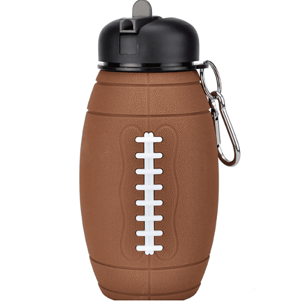 Botella Agua Plegable MADIOLA Silicona Balon Fútbol Americano 18.6 oz