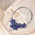 thumbnail image 3 of Lapis and Black Pearl Floral Choker-Necklace, 3 of 5
