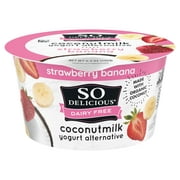 So Delicious Vegan, Dairy Free Strawberry Banana Coconut Milk Yogurt Alternative, 5.3 oz Container