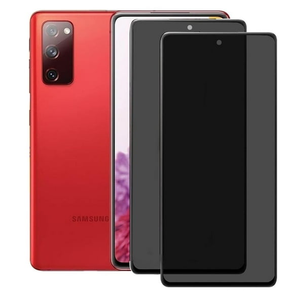 ZYQEEE 2 Pack Privacy Screen Protector for Samsung Galaxy S20 FE 6.5", Anti-Spy Tempered Glass, Bubble-Free, Easy Install