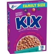 Berry Berry Kix Crispy Corn Puffs Whole Grain Breakfast Cereal, 18 oz.