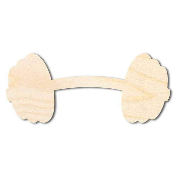 Unfinished Barbell Shape 10" / 1/8"