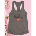 thumbnail image 3 of Happy Mothers Day Pink Heart Racerback Tank Women -Image by Shutterstock, Female XX-Large, 3 of 4