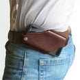 thumbnail image 1 of Riñonera EDC de cuero para exteriores para hombre, con hebilla de cinturón, para teléfono móvil, riñonera para teléfono móvil, riñonera para teléfono móvil, 1 of 1