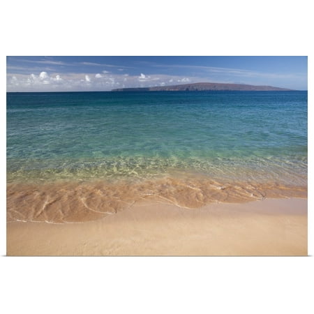 Great BIG Canvas | "Hawaii, Maui, View from Makena Beach" Art Print - 48x32