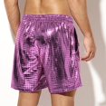 thumbnail image 4 of uikmnh Mens Shorts Men's Metallic Shorts Sequin Sexy Shorts for Rave Hot Party Size:M, 4 of 8