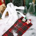 thumbnail image 3 of Ounissouiy Saco de dormir de muñeca de Navidad, decoración de fiesta de oficina, juego de edredón a cuadros, juguetes, ropa de cama bonita, Kits de decoración para fiestas, 3 of 6