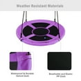 thumbnail image 5 of Spaco 40 Inch Flying Saucer Swing Tree Swing, Toddler Swing for Indoor Outdoor Play Set, Purple, 5 of 7