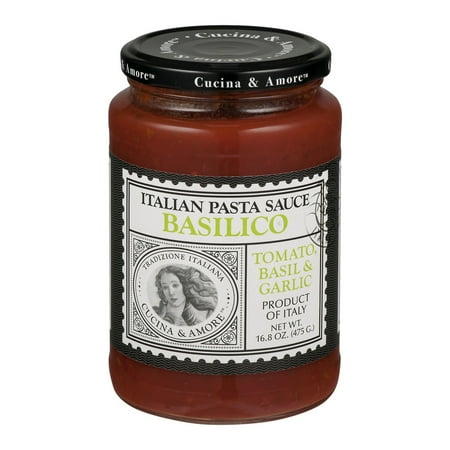 Cucina & Amore Italian Pasta Sauce Basilico, 16.8 OZ - Walmart.com