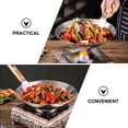 thumbnail image 3 of KAKOWELY Cooking Wok Frying Pan Stainless Steel Wok Traditional Wok with Wooden Handle,12.99X"X8.66"X2.36", 3 of 4