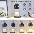 thumbnail image 5 of NATYSWAN Candle Warmer Lamp with Timer & Dimmer Electric for Candle Jars, Ideal Gift, Bedroom Home Decor, No Flame Scented Wax Melting Lamp with 2 Bulbs, 5 of 8