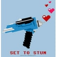 thumbnail image 2 of Boy's Star Trek Valentine's Pixel Set Phasers to Stun Graphic Tee Light Blue X Small, 2 of 4