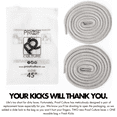 thumbnail image 6 of Proof Culture 54" Light Grey Round Shoe Laces, Replacement for Jordan 11 Sneakers, 6 of 9