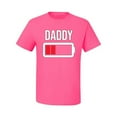 thumbnail image 2 of Wild Bobby, Daddy Battery, Father's Day, Men Graphic Tee, Neon Pink, 4X-Large, 2 of 4