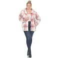 thumbnail image 4 of White Mark Women's Plaid Shacket, 4 of 6