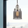 thumbnail image 2 of 616-1PH-SN-G53 Innovations Lighting Bell - 1 Light Mini Pendant In Industrial Style-10 Inches Tall and 5 Inches Wide-Brushed Satin Nickel Finish-Light, 2 of 2